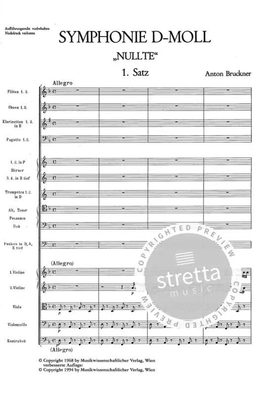 Anton Bruckner: Symphonie d-Moll – "Nullte" (2)
