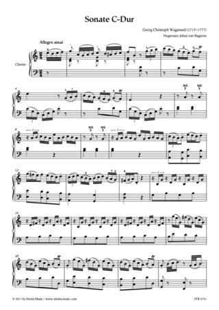 Georg Christoph Wagenseil: Sonate C-Dur