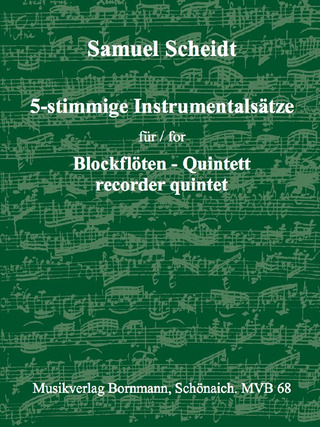 Samuel Scheidt: Fünfstimmige Instrumentalsätze