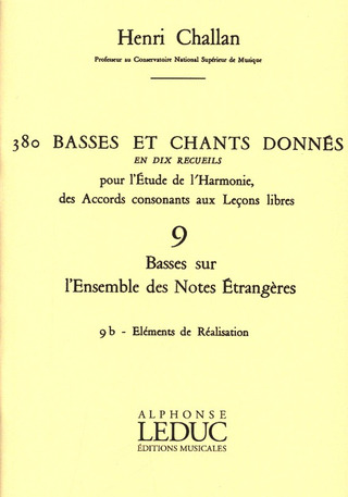 Henri Challan - 380 Basses et Chants Donnés Vol. 9B