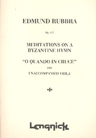 E. Rubbra - Meditation Byzantine Hymn Solo Viola