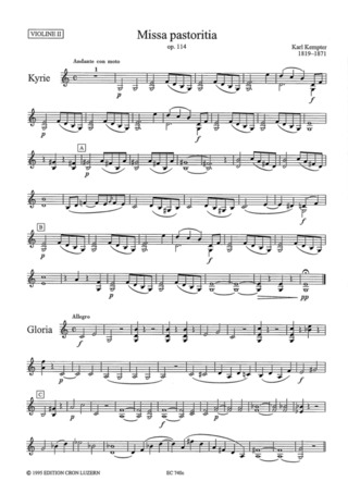 Karl Kempter - Missa Pastoritia in C-Dur – op. 114