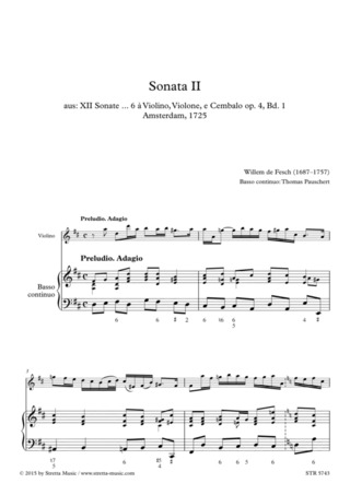 Willem de Fesch: Sonata II