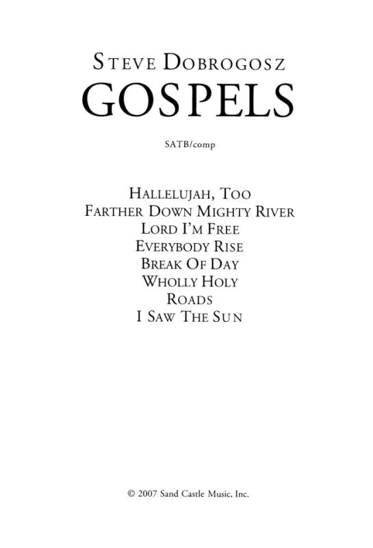 Steve Dobrogosz - Gospels
