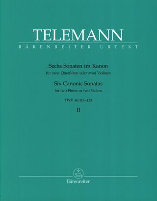 Georg Philipp Telemann - Six Canonic Sonatas op. 5 TWV 40:118-123