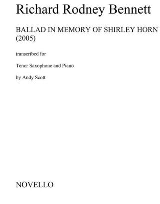 Richard Rodney Bennett - Ballad In Memory of Shirley Horn (Tenor Saxophone)