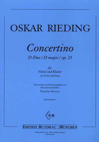 Oskar Rieding: Concertino D major op. 25