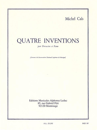 Four Inventions for Percussion and Piano