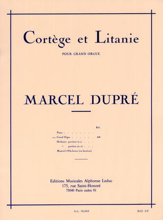 M. Dupré - Cortège et Litanie op. 19/2