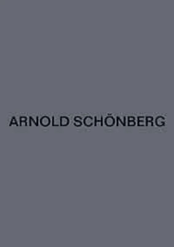 Arnold Schönberg - Werke für Klavier zu zwei Händen
