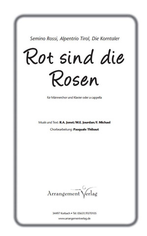 René Jonet et al.: Rot sind die Rosen