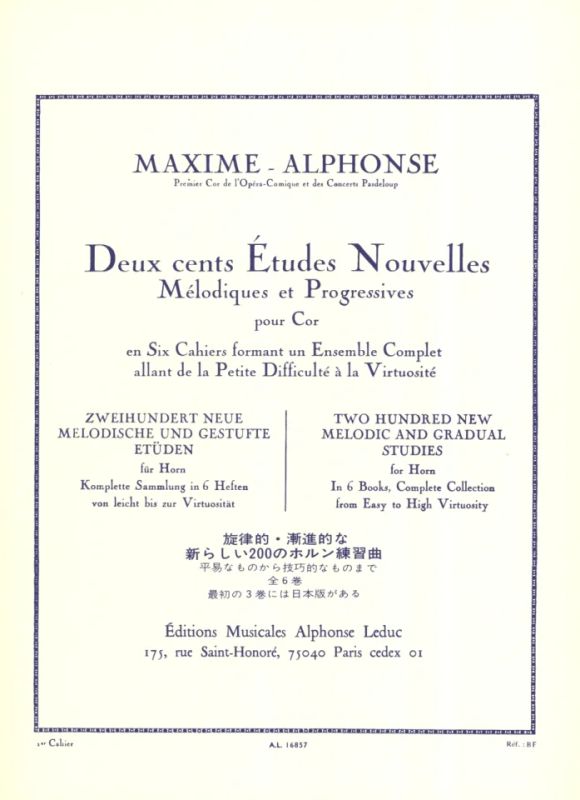 Maxime Alphonse - 200 Études Nouvelles 1