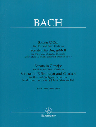 Johann Sebastian Bach: 3 Sonaten