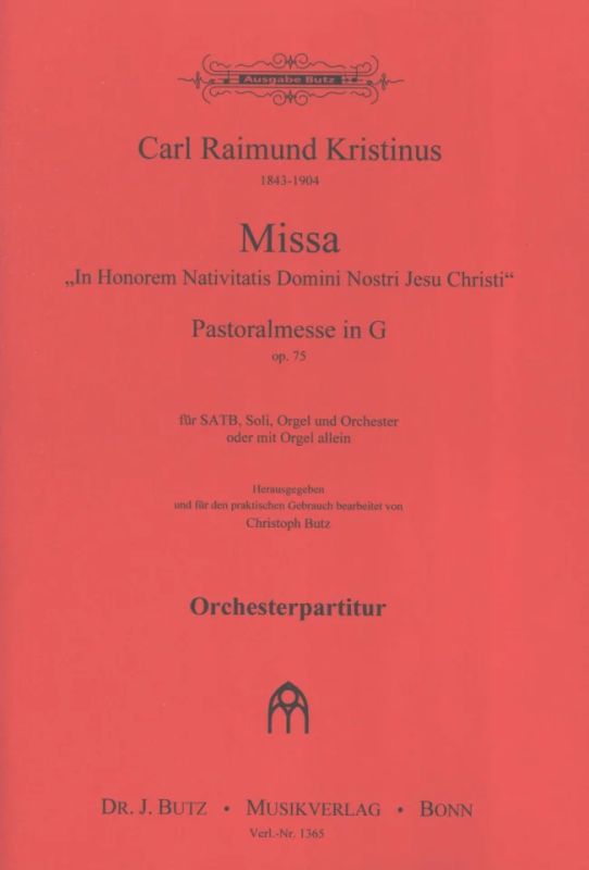 Carl Raimund Kristinus - Pastoralmesse G-Dur op. 75