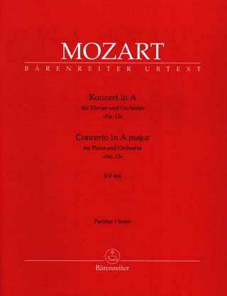 Wolfgang Amadeus Mozart: Concerto No. 12 in A major K. 414