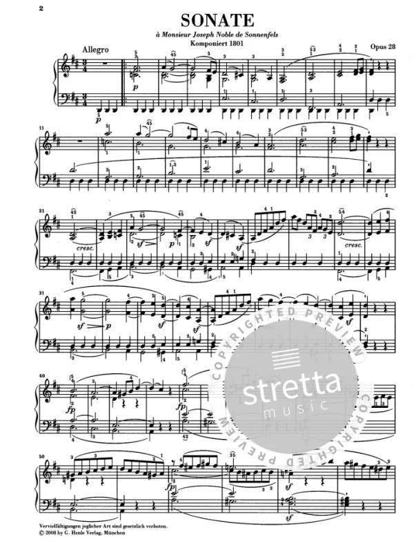 Ludwig van Beethoven - Piano Sonata no. 15 D major op. 28 (1)