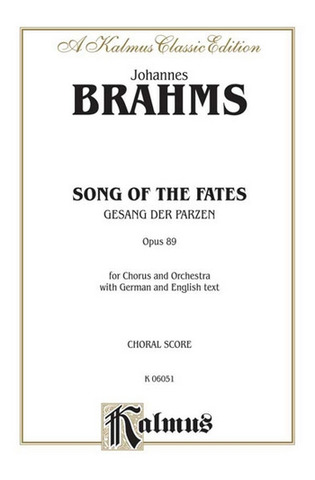 Johannes Brahms - Song of the Fates Gesang der Parzen Op. 89