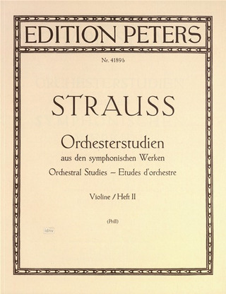 Richard Strauss: Orchesterstudien aus den Symphonischen Werken für Violine, Band 2