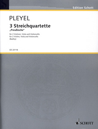 Ignaz Josef Pleyel - 3 Streichquartette Benton 331-333