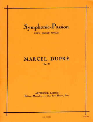 Marcel Dupré - Symphonie-Passion op.23
