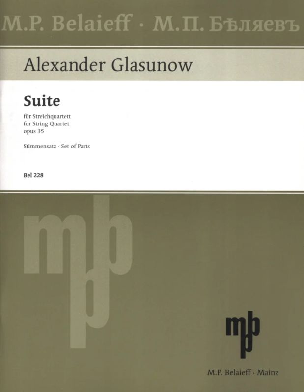 Alexander Glasunow - Suite C-Dur op. 35 (1887/1891)