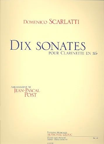 Domenico Scarlatti - 10 Sonatas For Clarinet (0)