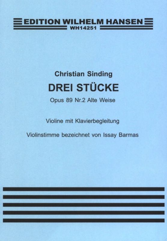 Christian Sinding - Old Song op. 89/2