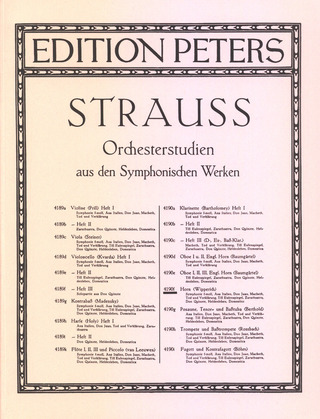 Richard Strauss - Orchesterstudien aus den Symphonischen Werken für Horn, Band 3