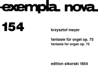 Krzysztof Meyer - Fantasie für Orgel op. 75
