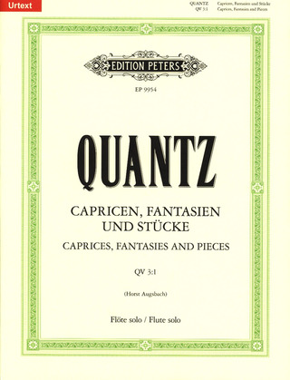 Johann Joachim Quantz: Capricen, Fantasien und Stücke QV 3: 1