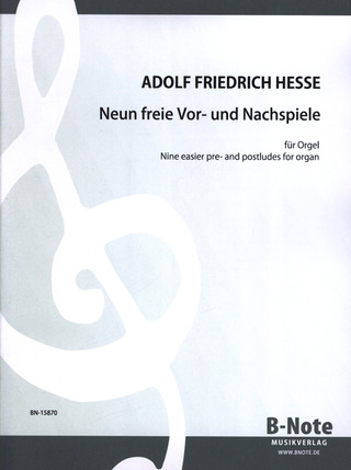 Hesse Adolph Friedrich: 9 Freie Vor Und Zwischenspiele