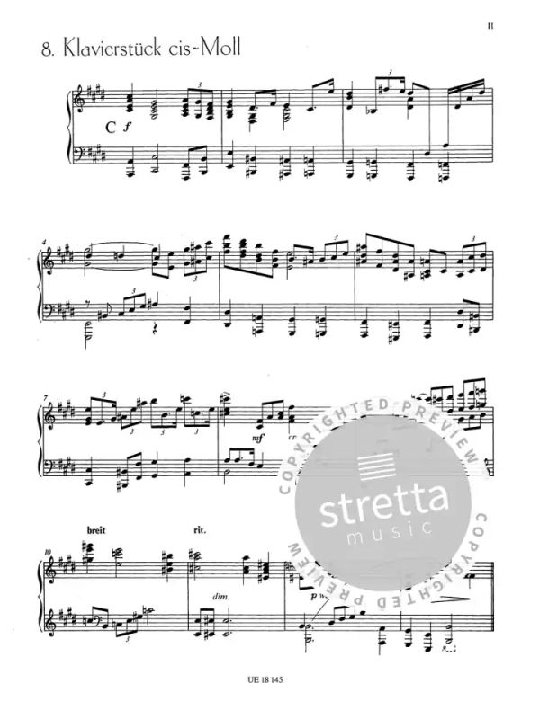 Alban Berg - Frühe Klaviermusik für Klavier 1 (4)