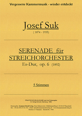 Josef Suk - Streichorchester Es-Dur op. 6