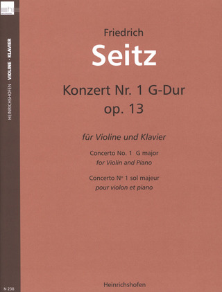 Friedrich Seitz - Schülerkonzert Nr. 1 G-Dur op. 13