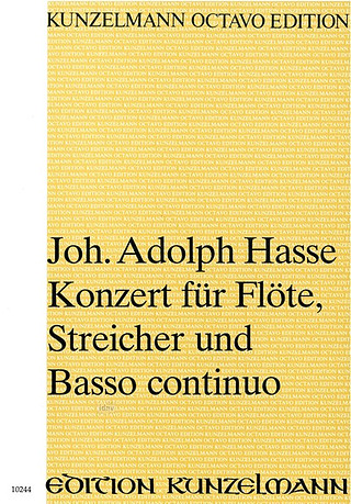 Johann Adolph Hasse - Konzert für Flöte G-Dur op. 3/7