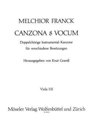 Melchior Franck: Canzona 8 vocum