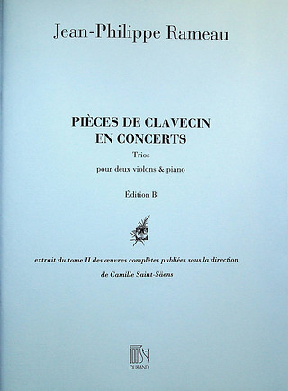 Jean-Philippe Rameau - Pièces De Clavecin En Concert, Trios