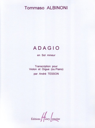 Tomaso Albinoni - Adagio G V/P(Org)
