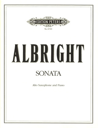 William Albright - Sonate für Alt-Saxophon und Klavier