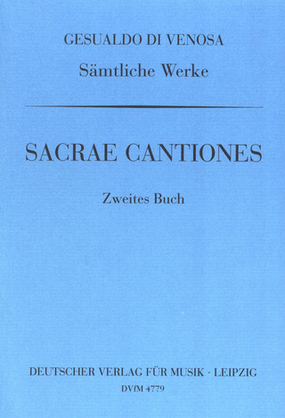 Carlo Gesualdo di Venosa - Sämtliche Werke IX: Sacrae Cantiones II