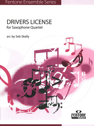 Olivia Rodrigo: Drivers License for 4 saxophones