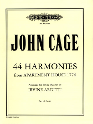 John Cage: 44 Harmonies from Apartment House 1776