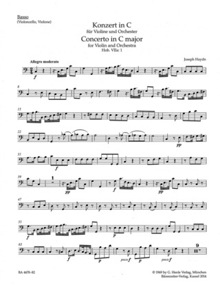 Joseph Haydn: Concerto for Violoncello and Orchestra in C major Hob.VIIb:1