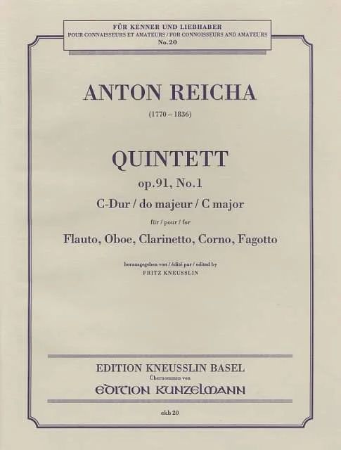 Anton Reicha - Quintette C-dur op. 91/1