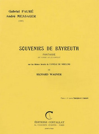 Gabriel Fauré y otros.: Souvenirs De Bayreuth