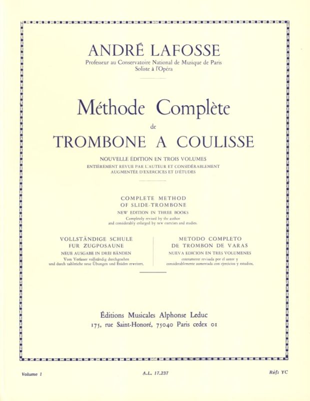 André Lafosse - Méthode Complete 1