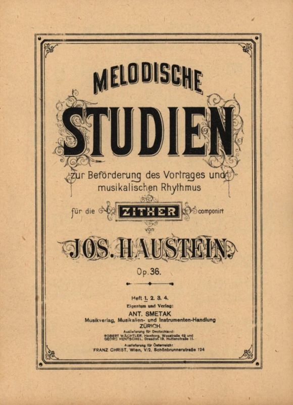 Josef Haustein - Melodische Studien 1 op. 36