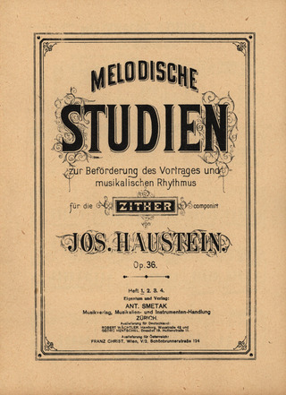 Josef Haustein: Melodische Studien 1 op. 36