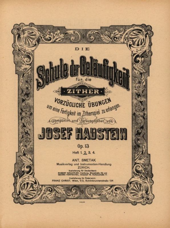 Josef Haustein - Die Schule der Geläufigkeit 2 op. 13