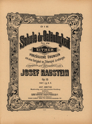 Josef Haustein: Die Schule der Geläufigkeit 2 op. 13